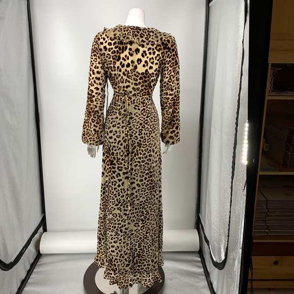 .NEW House of Harlow Lafayette Maxi Dress in Leopard M95 - Picture 5 of 9